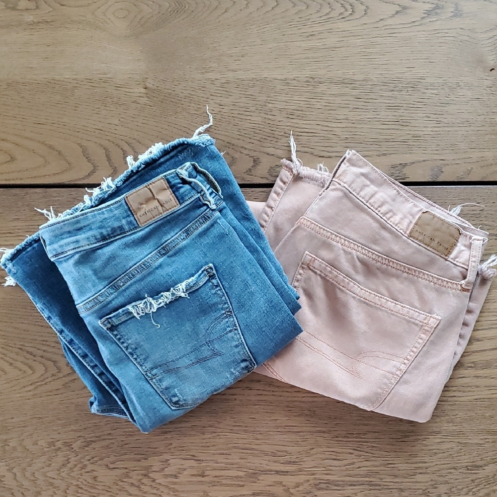 American Eagle Jeans - Flared And Wide Leg Crop